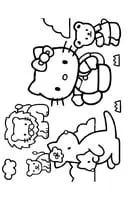 Hello Kitty kleurplaat 2